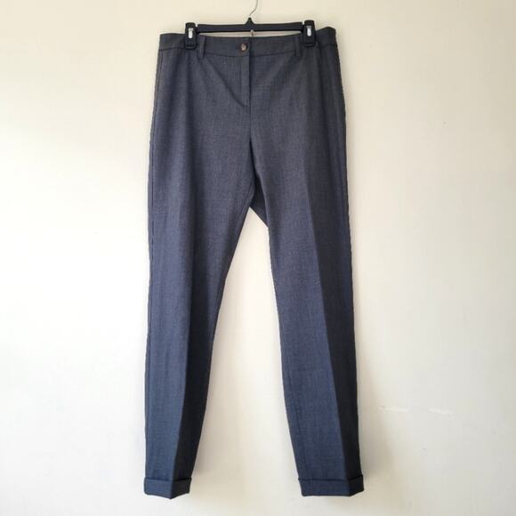 Elena Miro Cuffed Tapered Leg Trousers size 8 Grey - Picture 1 of 8